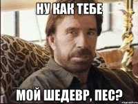 ну как тебе мой шедевр, пес?