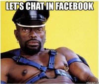 let's chat in facebook 