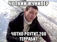 чоткий жунипер чотко роутит 200 террабит