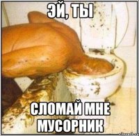 эй, ты сломай мне мусорник