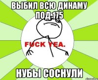 выбил всю динаму под 175 нубы соснули