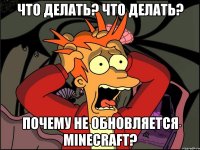 что делать? что делать? почему не обновляется minecraft?