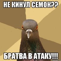 не кинул семок?? братва в атаку!!!