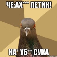 че:ах*** петик! на* уб** сука