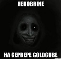 herobrine на сервере goldcube