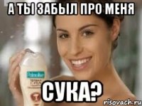 а ты забыл про меня сука?