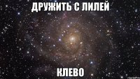 дружить с лилей клево