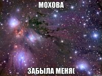 мохова забыла меня(