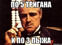 по 5 тригана и по 3 пыжа