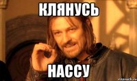 клянусь нассу