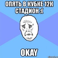 опять в кубке 12к стадион :( okay