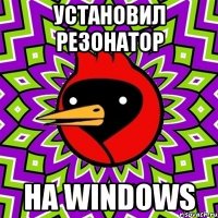 установил резонатор на windows