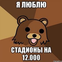 я люблю стадионы на 12.000