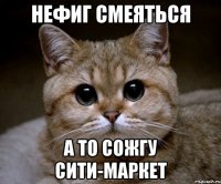 нефиг смеяться а то сожгу сити-маркет