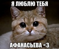 я люблю тебя афанасьева <3