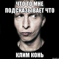 что то мне подсказывает что клим конь