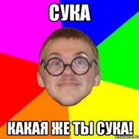 сука какая же ты сука!