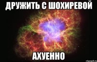 дружить с шохиревой ахуенно