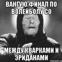 вангую финал по волейболу со между кварками и эриданами