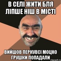 в селі жити бля ліпше ніш в місті вийшов пернувсі моцно грушки попадали