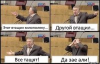 Этот втащил килополяну... Другой втащил... Все тащят! Да зае али!