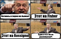 Катаюсь в парке на лыжах! Этот на Fisher Этот на Rossignol Один я что-ли на деревяшках?!