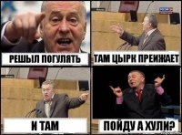 решыл погулять там цырк преижает и там пойду а хули?