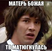 матерь божая тв матюгнулась