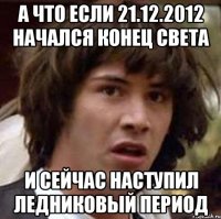 а что если 21.12.2012 начался конец света и сейчас наступил ледниковый период