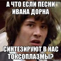 а что если песни ивана дорна синтезируют в нас токсоплазмы?