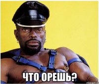  что орешь?