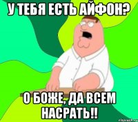 у тебя есть айфон? о боже, да всем насрать!!