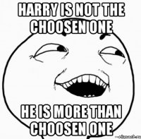 harry is not the choosen one he is more than choosen one