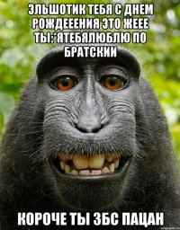 эльшотик тебя с днем рождееения это жеее ты:*ятебялюблю по братскии короче ты збс пацан