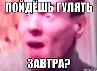 пойдёшь гулять завтра?