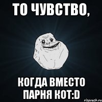 то чувство, когда вместо парня кот:d