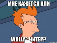 мне кажется или wolly^ читер?