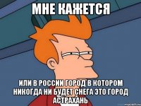 мне кажется или в россии город в котором никогда ни будет снега это город астрахань