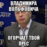 владимира вольфовича огорчает твой прес