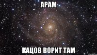 арам кацов ворит там