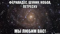 фернандес, шунин, нобоа, петреску мы любим вас!