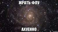 жрать флу ахуенно