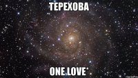 терехова one love*