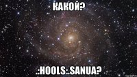 какой? .:hools:.sanua?