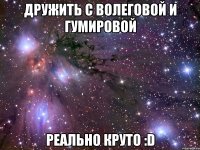 дружить с волеговой и гумировой реально круто :d