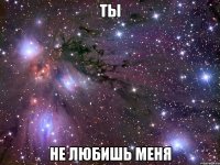 ты не любишь меня