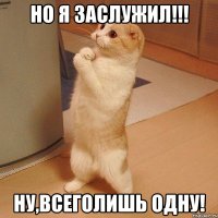 но я заслужил!!! ну,всеголишь одну!