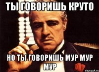 ты говоришь круто но ты говоришь мур мур мур