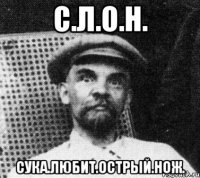 с.л.о.н. сука.любит.острый.нож.