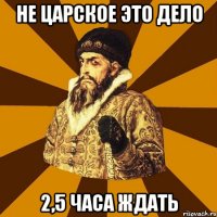 не царское это дело 2,5 часа ждать